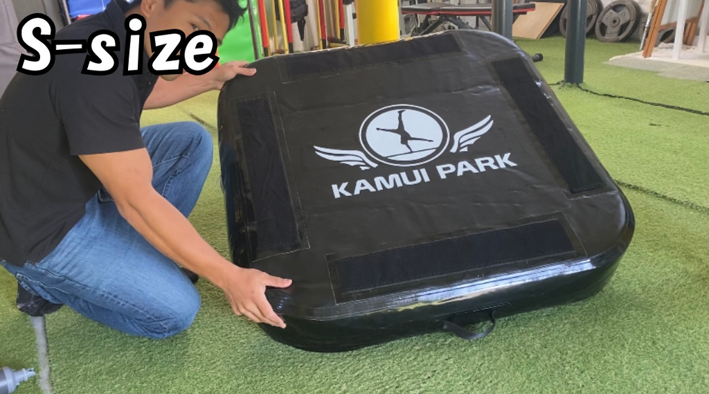 持ち運びエア安全マット Inflatable Crash Pad 150cm-150cm-20cm